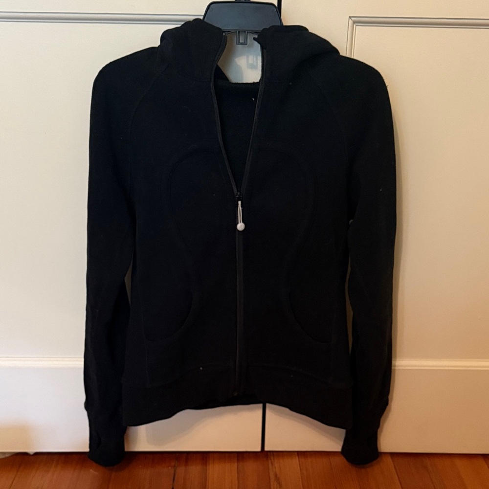 Women's Lululemon Scuba full zip Black Hoodie Jacket